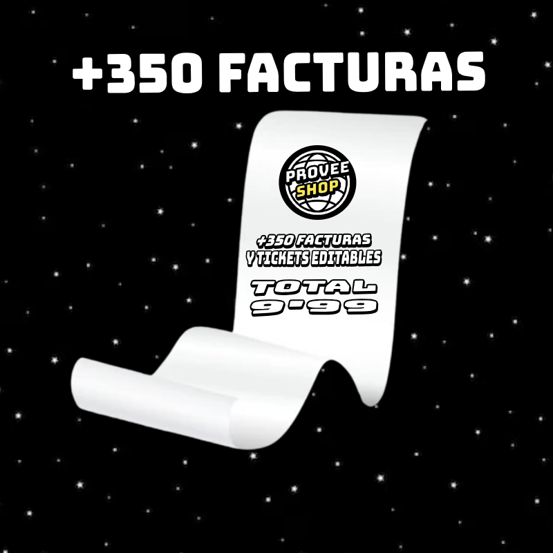 FACTURAS Y TICKETS EDITABLES